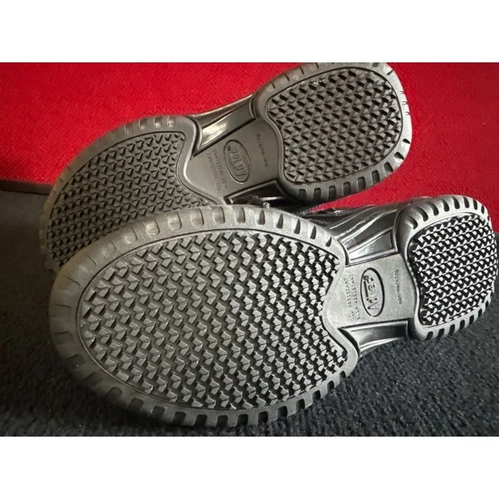 AdTec Genuine Leather Memory Foam Footwear Size 6 Black.‎ steel toe Shoes